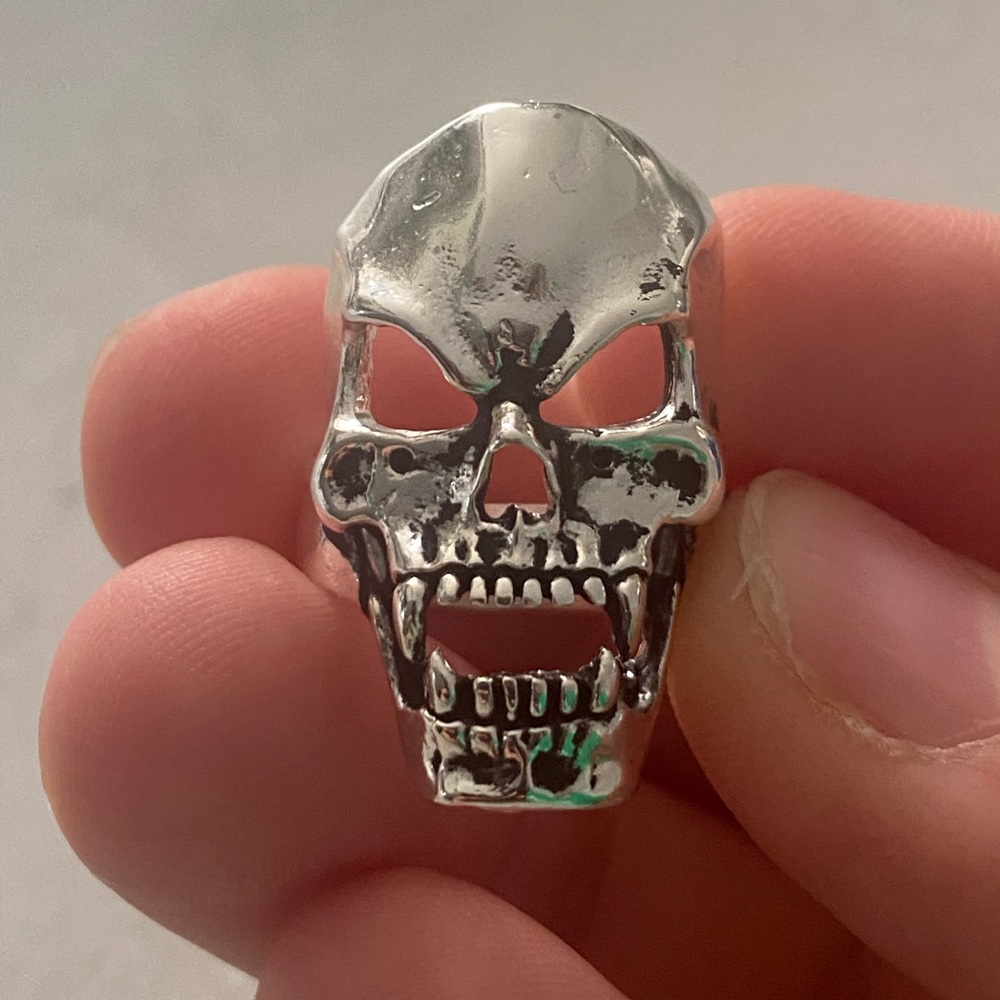 Eddie Munson Silver Skull Ring